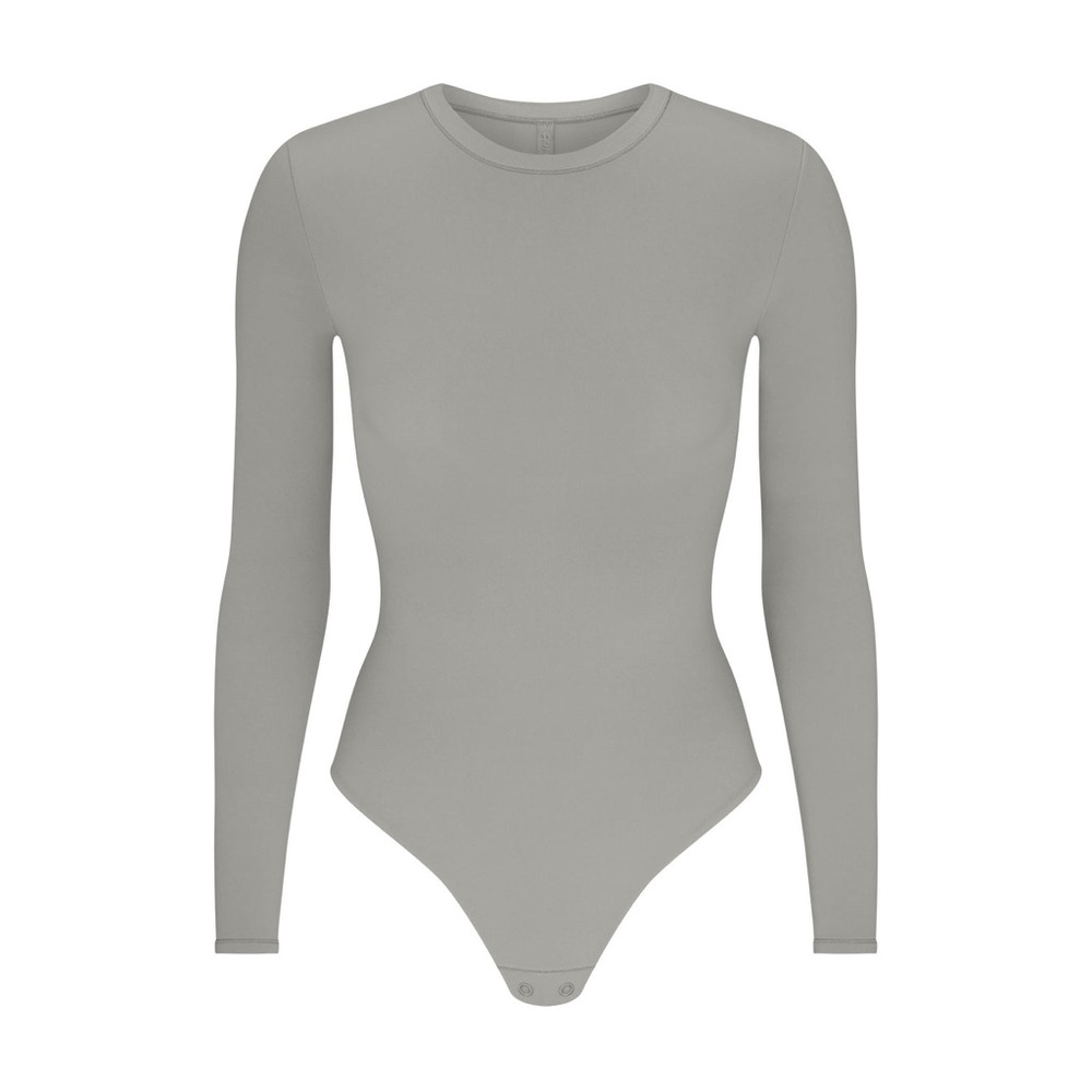 SKIMS Taupe Long Sleeve Bodysuit